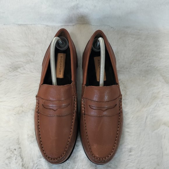 Rockport Men\'s Preston Penny Loafer Tan Size 8W US main image 4